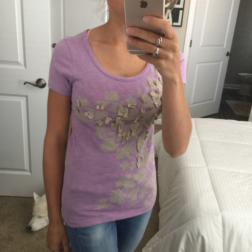 SOLD - JCrew purple T-shirt